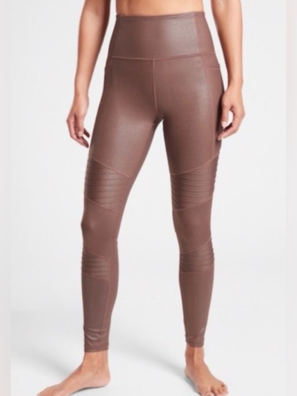 ATHLETA LEGGING BUNDLE 2 PAIR IN BROWN MOTO TIGHT ✨